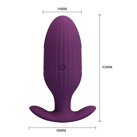 Анальна пробка - Pretty Love Jefferson Anal Plug Purple (App)