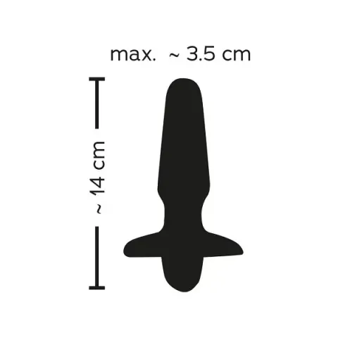 Анальна пробка з вібрацією - Sweet Smile Rechargeable Butt Plug, чорна