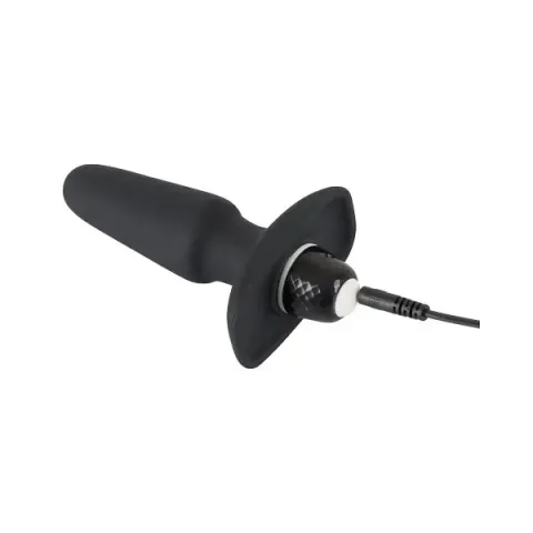 Анальна пробка з вібрацією - Sweet Smile Rechargeable Butt Plug, чорна