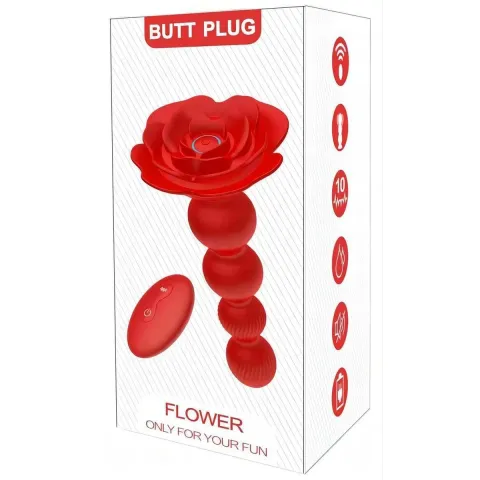 Анальний стимулятор - Rose Rotating Anal Beads