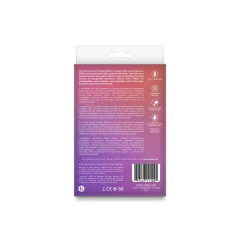 Ділдо с вібрацією NS Novelties Colours - Curve - Vibrating - 5