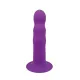 Двошаровий ділдо з вібрацією Adrien Lastic Hitsens 3 Purple, відмінно для страпона, діаметр 4 см, до