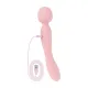 Двосторонній масажер-вібратор Good Vibes Only – SIMI Double-Sided Wand Vibrator Soft Silicone – Pink