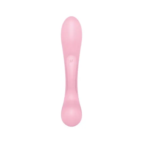 Двосторонній вібратор-кролик Satisfyer Triple Oh Pink, 3 мотори, руків’я-масажер