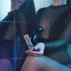 Дилдо з вібрацією Strap-On-Me FINGERING & VIBRATING DILDO - M - BLUE, з манливим рухом