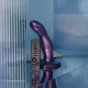 Вибрирующее дилдо Strap-on-Me FINGERING AND VIBRATING DILDO - M - PURPLE, с манящим движением