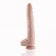 Фаллоимитатор 11,8″ с вибрацией для секс-машин Hismith Silicone Dildo with Vibe, KlicLok, пульт ДК