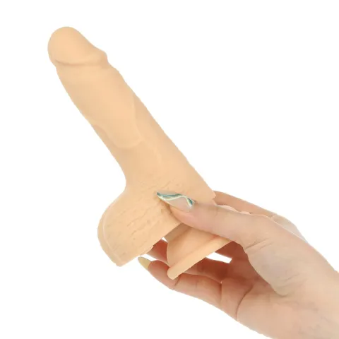 Фаллоимитатор-пульсатор Naked Addiction 6,5″ Thrusting Dong With Remote, движения вперед-назад, пульт ДУ