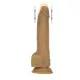 Фаллоимитатор с пульсацией Naked ADDICTION Dominic 9″ Caramel, пульт ДК, диаметр 4,2 см