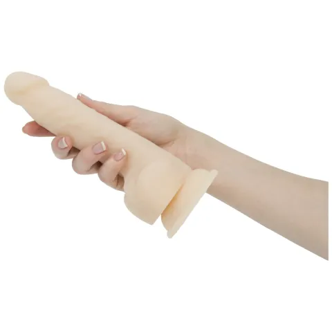 Фалоімітатор з пульсацією Naked ADDICTION Dominic 9″ Vanilla, пульт ДК, діаметр 4,2 см