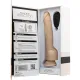 Фалоімітатор з пульсацією Naked ADDICTION Dominic 9″ Vanilla, пульт ДК, діаметр 4,2 см