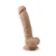 Вибрирующий фаллоимитатор SilexD Vetus Vibro Flesh (MODEL 1, размер 8 дюймов) + LRS, двухслойный, диаметр 4,2 см