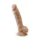 Вибрирующий фаллоимитатор SilexD Vetus Vibro Flesh (MODEL 1, размер 8 дюймов) + LRS, двухслойный, диаметр 4,2 см