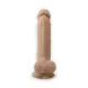 Вибрирующий фаллоимитатор SilexD Vetus Vibro Flesh (MODEL 1, размер 8 дюймов) + LRS, двухслойный, диаметр 4,2 см
