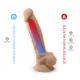 Вибрирующий фаллоимитатор SilexD Vetus Vibro Flesh (MODEL 1, размер 8 дюймов) + LRS, двухслойный, диаметр 4,2 см
