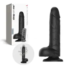 Фалоімітатор з вібрацією та ротацією Strap-On-Me Rotating & Vibrating Realistic Dildo – L – Black