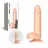 Фалоімітатор з вібрацією та ротацією Strap-On-Me Rotating & Vibrating Realistic Dildo – L – Vanilla