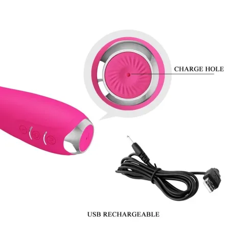 Вібратор - Pretty Love Hector Vibrator Pink (App)