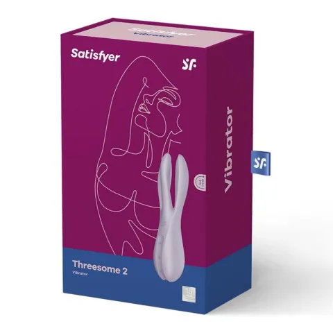 Кліторальний вібратор - Satisfyer Threesome 2, фіолетовий