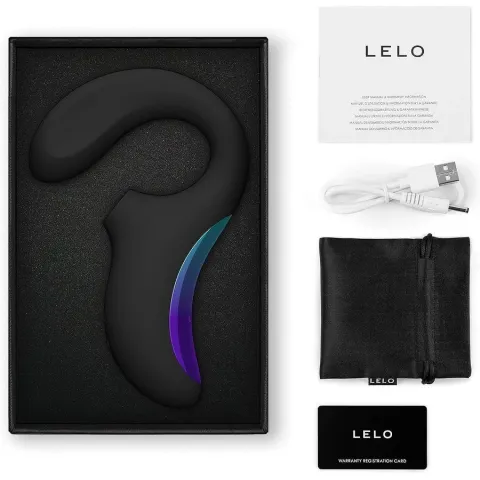 Клиторально-вагинальный звуковой стимулятор LELO Enigma WAVE Black, 3 режима стимуляции