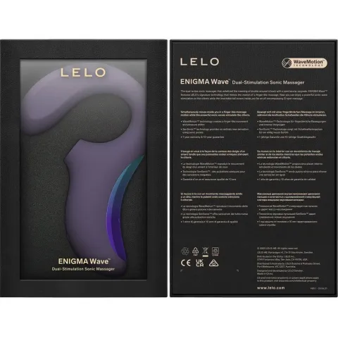 Кліторально-вагінальний звуковий стимулятор LELO Enigma WAVE Cyber Purple, 3 типи стимуляції