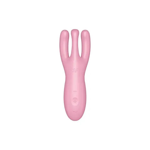 Клиторальный смарт-вибратор Satisfyer Threesome 4 Pink с тремя «пальчиками»