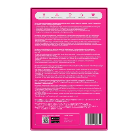Кліторальний смарт-стимулятор 2-в-1 Lovense Fizz із ефектом всмоктування та теппінгом