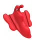 Кліторальний стимулятор - Butterfly Kiss Remote Clitoral Stimulator Red