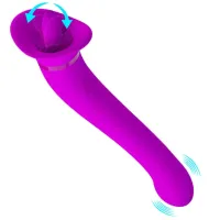 Кліторальний стимулятор - Pretty Love Faust Licking Massager Purple