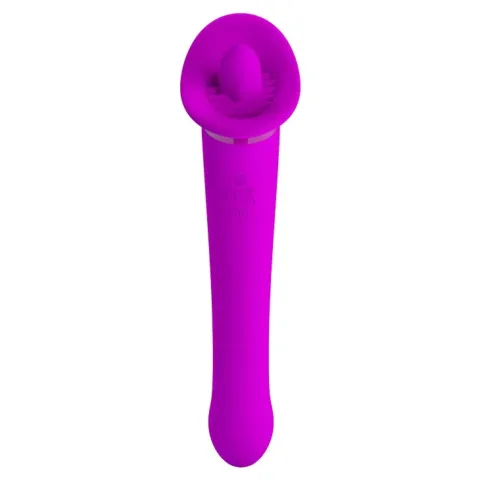 Кліторальний стимулятор - Pretty Love Faust Licking Massager Purple