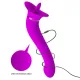 Кліторальний стимулятор - Pretty Love Faust Licking Massager Purple
