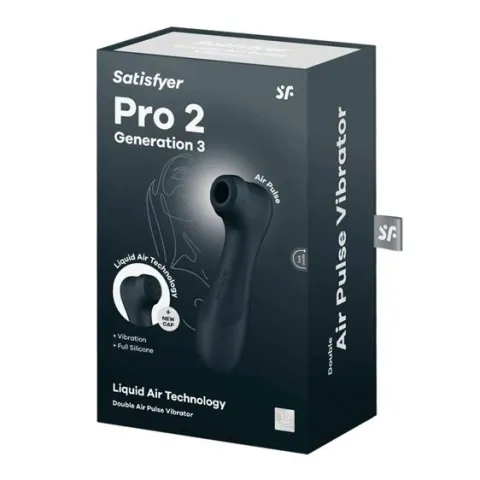 Кліторальний стимулятор - Satisfyer Pro 2 Generation 3 With Liquid Air Black