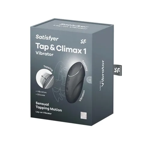 Клиторальный стимулятор — Satisfyer Tap & Climax 1 Grey