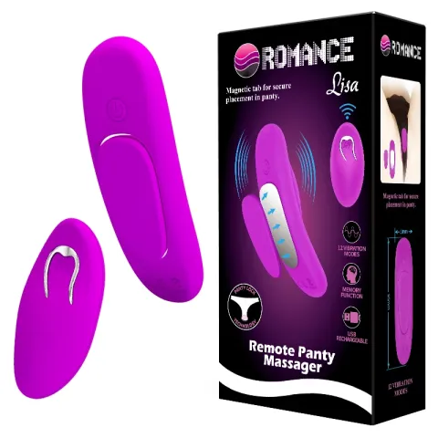 Клиторальный стимулятор — Romance Lisa Remote Panty Massager Purple