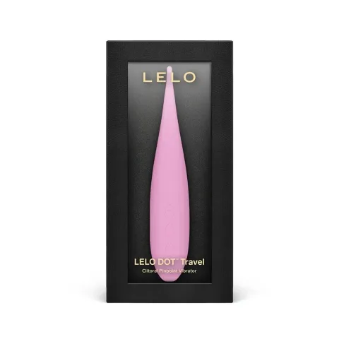 Кліторальний вібратор LELO DOT Travel Pink, точкова стимуляція, 8 режимів