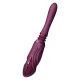 Компактна смарт секс-машина Zalo – Sesh Velvet Purple, 2 насадки, пульт ДК, кристал Swarovski