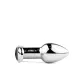 Металевий вібро-плаг - Metal Butt Plug S Vibrator USB з дистанційним керуванням