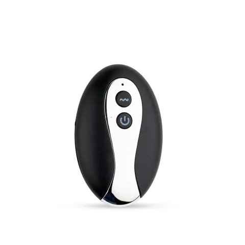 Металевий вібро-плаг - Metal Butt Plug S Vibrator USB з дистанційним керуванням