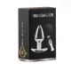 Металевий вібро-плаг - Metal Butt Plug S Vibrator USB з дистанційним керуванням