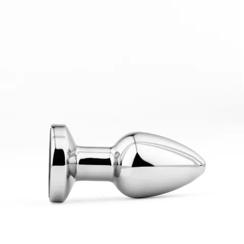 Металевий вібро-плаг - Metal Butt Plug S з USB-заряджанням та пультом керування