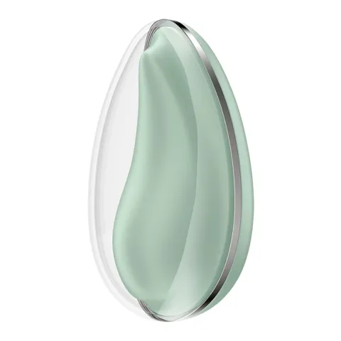 М'ятний компактний вібратор краплеподібної форми Satisfyer Drop To Go, 8,5 см
