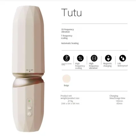 KISTOY Tutu Mini Sex-машина, пульсация, вибрация, нагрев