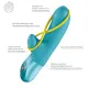 Мини-вибратор «кролик» со стимулирующей лентой Fun Factory AMORINO Aquamarine, лента съемная