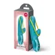 Мини-вибратор «кролик» со стимулирующей лентой Fun Factory AMORINO Aquamarine, лента съемная