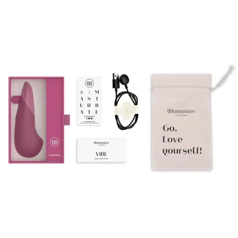 Мінівібратор Womanizer Vibe Dusky Pink, 3 авторежими + 10 рівнів інтенсивності