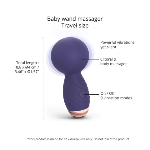 Мини-вибромассажер Love To Love Itsy Bitsy – Midnight Indigo