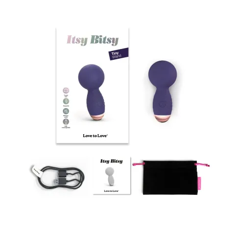Мини-вибромассажер Love To Love Itsy Bitsy – Midnight Indigo