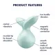 Мінівібромасажер Satisfyer Viva la Vulva 3 Mint
