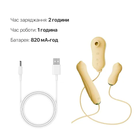 Набор 3 в 1 Zalo – UNICORN Set Yellow: виброяйцо, пульсатор, вакуумный стимулятор