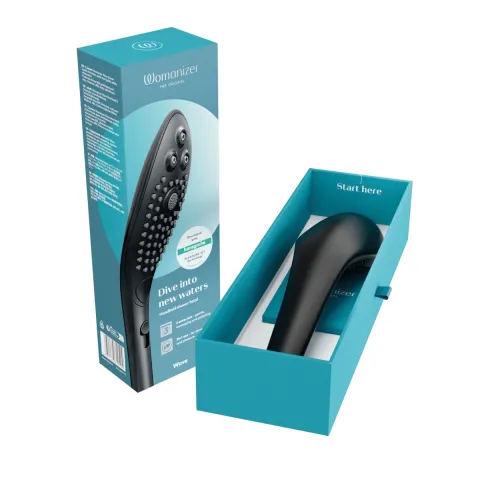 Насадка-стимулятор для душа 2 в 1 Womanizer Wave Black, массажер для интимных зон